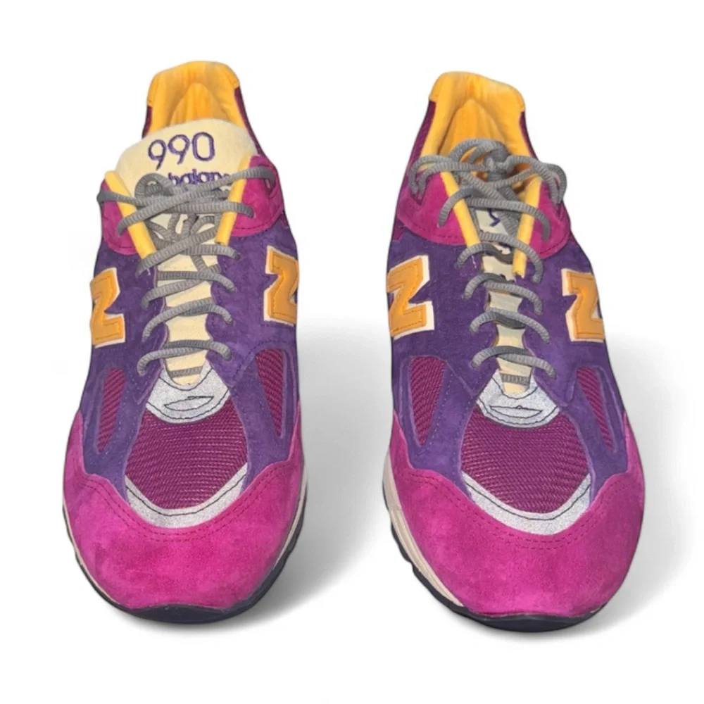 Teddy Santis x New Balance 990v2 Made in USA 'Purple Yellow' - Picture 6 of 9